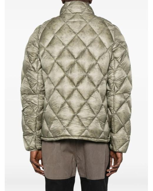 メンズ Roa Diamond-quilted Hooded Jacket Natural