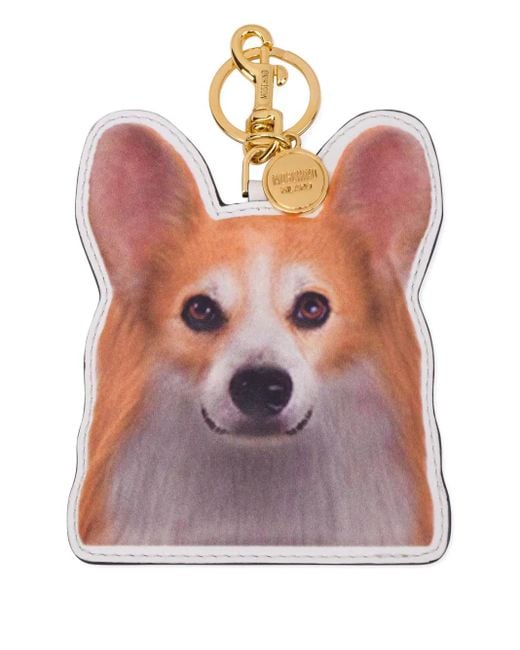 Moschino Pink Schlüsselanhänger Mit Hundemotiv