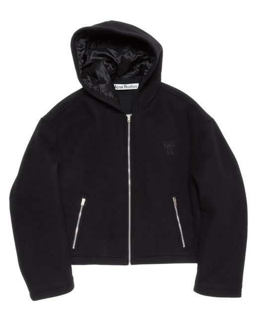 Chaqueta con lazo bordado Acne de hombre de color Black