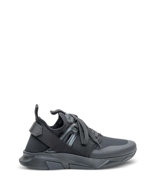 Tom Ford Black Jago Leather Sneaker for men