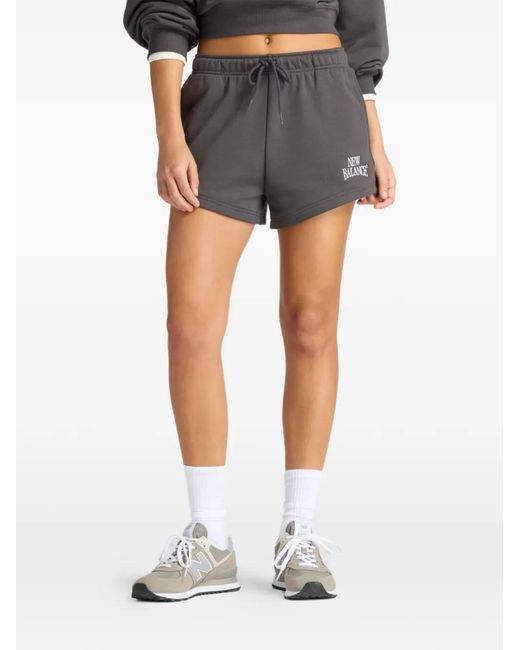 New Balance Gray Trackside French Terry Shorts