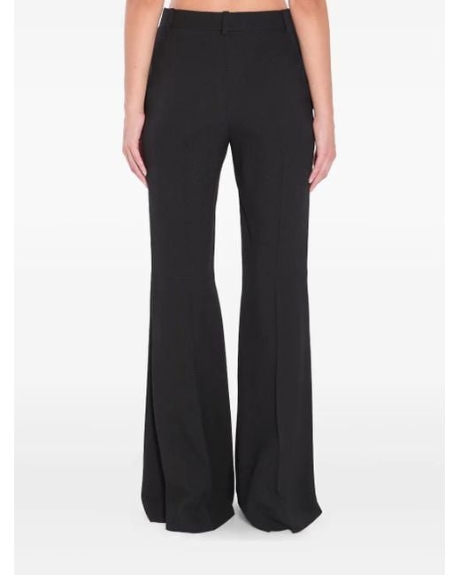 Balenciaga Black Cotton Flared Trousers