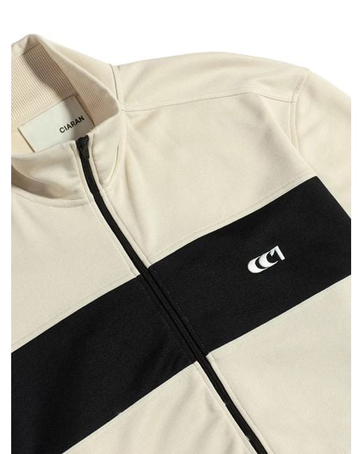 CIARAN Natural Cc1 Contrast-Panel Jacket