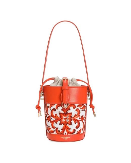 Borsa A Secchiello di Dolce & Gabbana in Red