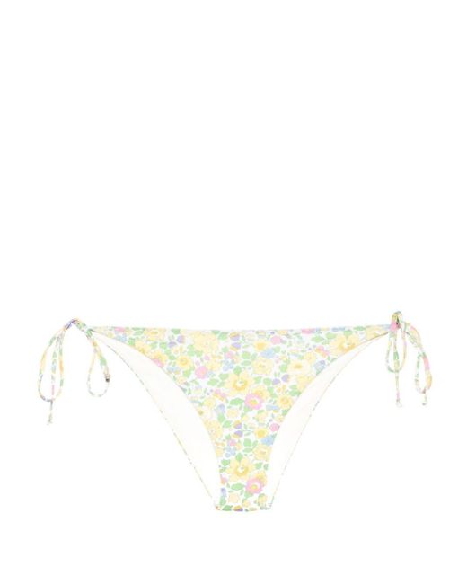 Bragas de bikini con motivo floral Mc2 Saint Barth de color White