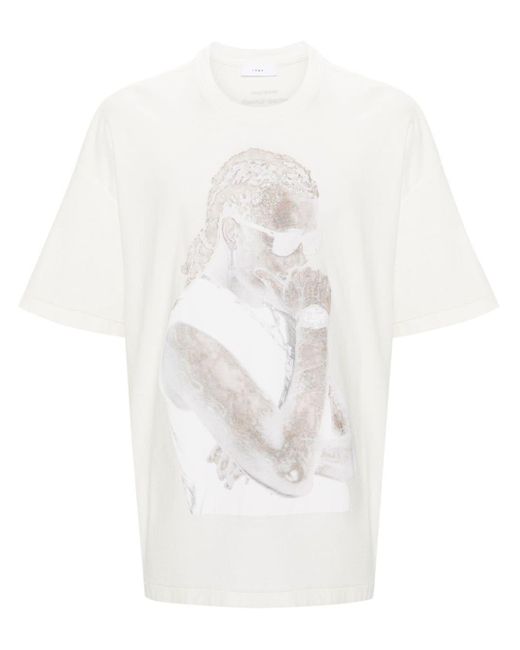 1989 STUDIO White Slime Cotton T-shirt for men