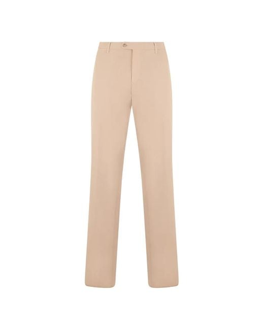 Pantalones Rectos Con Cinturón Fedeli de hombre de color White