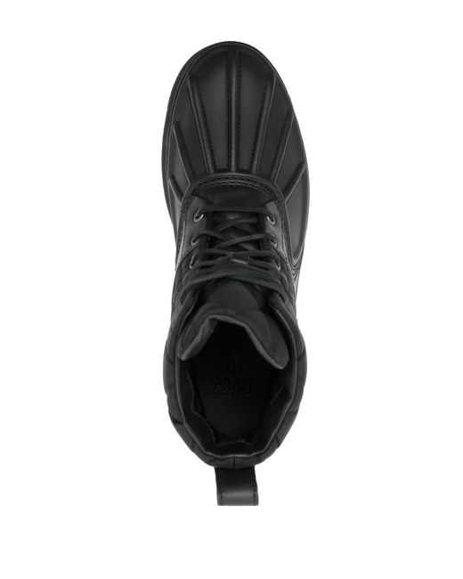 Polo Ralph Lauren Black Oslo Quilted Ankle Boots for men