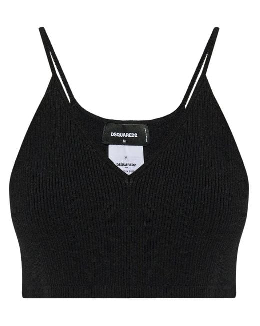 Top Con Logo DSquared² de color Black