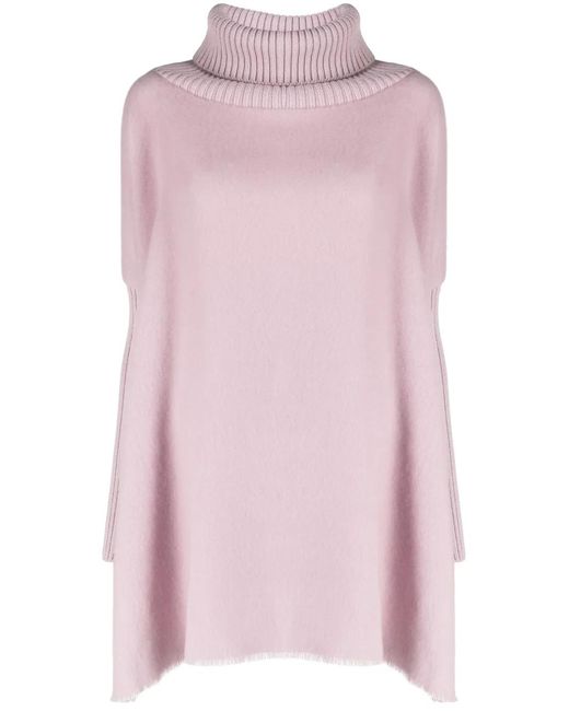 Herno Pink Rib-Trimmed Virgin-Wool Jumper