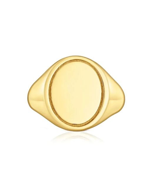 Tous Metallic Ring Mit Ovaler Form