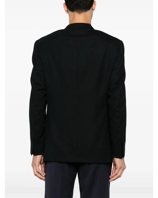 Canali Black Single-Breasted Blazer for men
