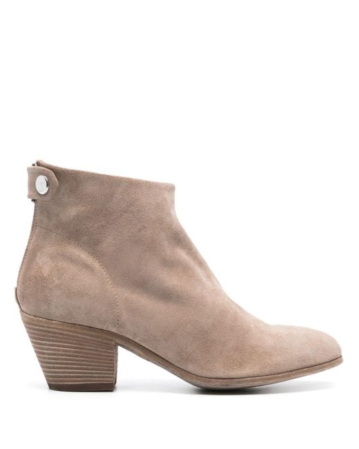 Officine Creative Brown Suede Ankle Boots