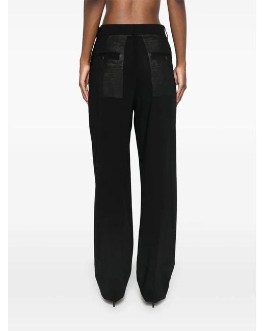 Blumarine Black Virgin Wool Trousers