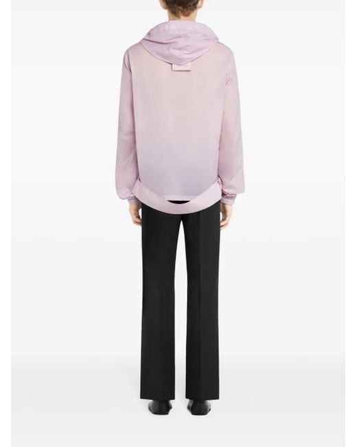Courreges Pink Hooded Windbreaker for men