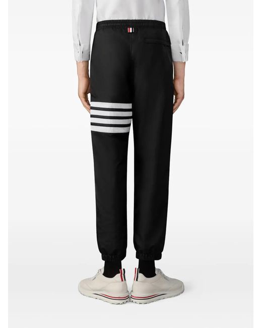 Thom Browne Black Striped Track Pants for men
