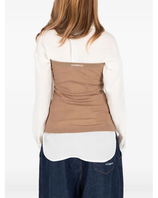 Haut Bandeau À Design Côtelé Societe Anonyme en coloris Blue