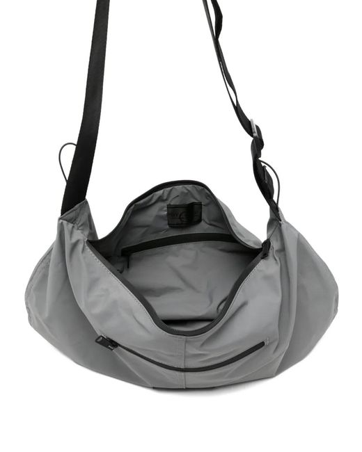 OFF GRID Gray Zipped Messenger Bag