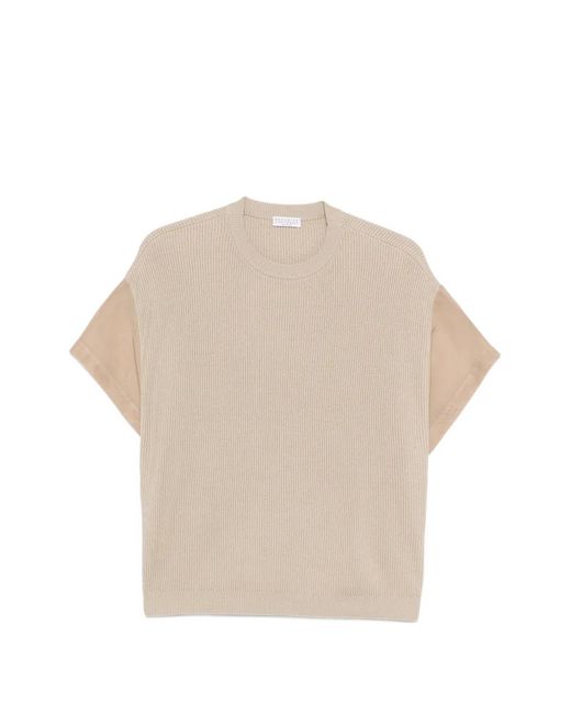 Brunello Cucinelli Natural Cotton T-Shirt