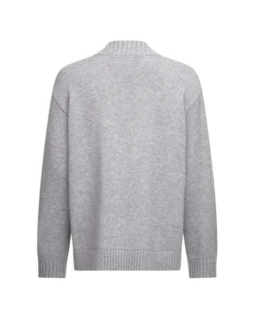 Karl Lagerfeld Gray Soutache Cardigan