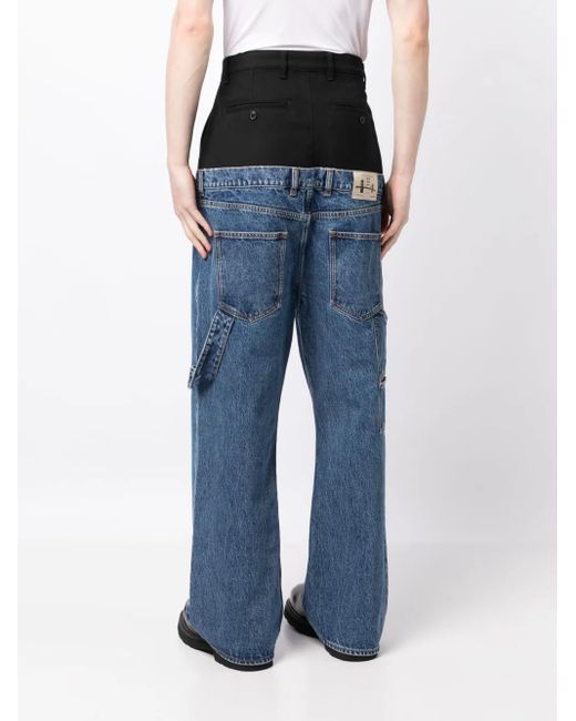 ROMEO HUNTE Blue Hybrid Sag Wide-Leg Jeans