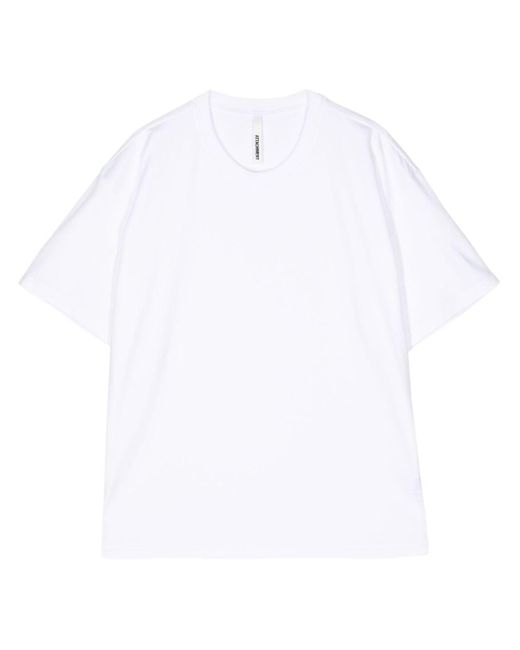 Attachment T-shirt Met Ronde Hals in het White voor heren