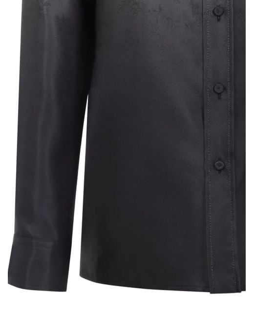 Jil Sander Gray Floral-Print Shirt for men