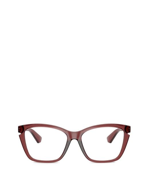 Burberry Red Square-Frame Glasses