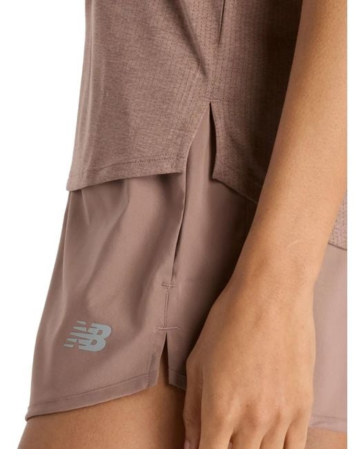 Camiseta con logo estampado New Balance de color Brown