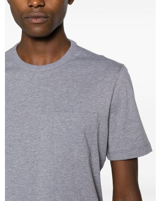 Camiseta con efecto de melange Brunello Cucinelli de hombre de color Gray