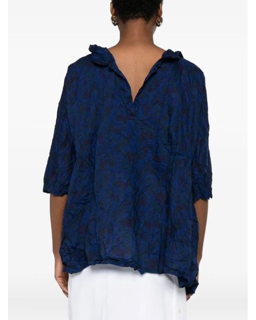 Blusa de algodón Daniela Gregis de color Blue