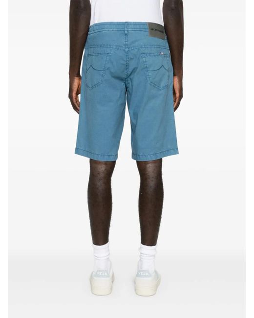 Jacob Cohen Blue Leo Ripstop Bermuda Shorts for men
