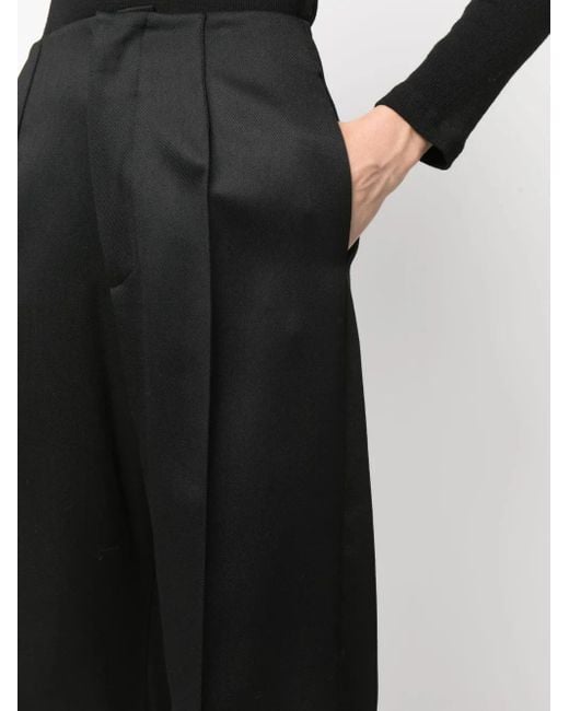 Fabiana Filippi Black High-Waist Flared Trousers