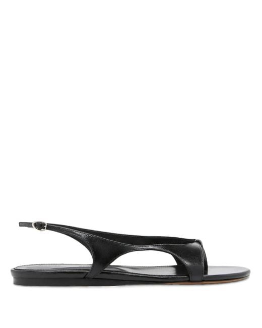 Proenza Schouler Black Slash Sandals