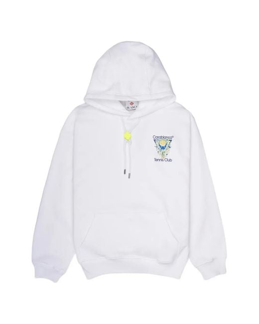 Casablanca White Tennis Club Hoodie for men