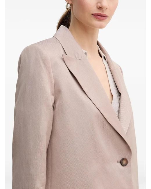 MARC AUREL Natural Button-Up Blazer
