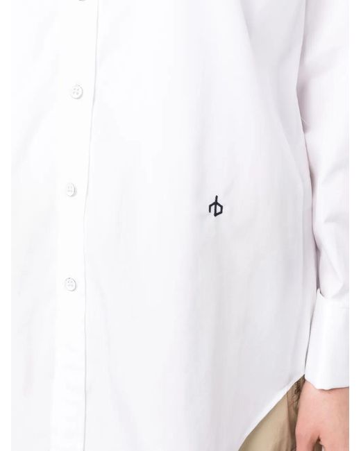 Rag & Bone White Classic Button-Up Shirt