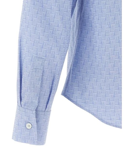 Ferragamo Blue Shirt for men