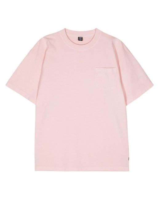 PATTA Pink Patch-pocket Cotton T-shirt for men