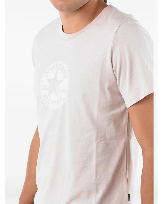 Converse White Chuck Taylor Logo-Print T-Shirt for men