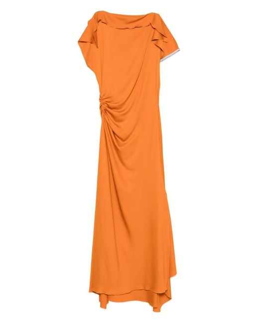 Vestido asimétrico Victoria Beckham de color Orange