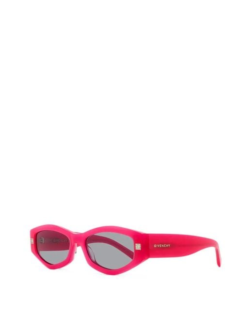 Givenchy Pink 4G Geometric-Frame Sunglasses