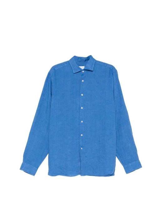 Camisa Con Botones Xacus de hombre de color Blue
