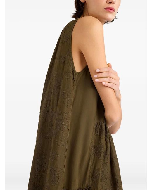 Momoní Natural Cobre Embroidered Maxi Dress