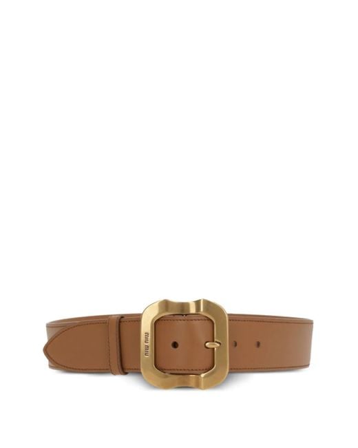 Miu Miu Brown Leather Belt