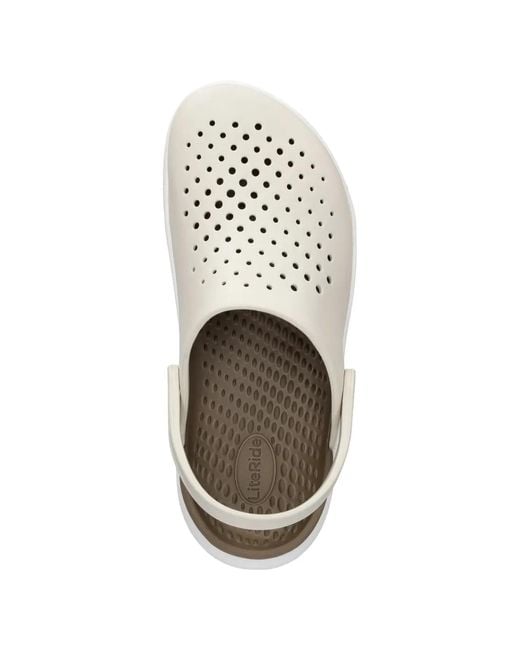 CROCSTM White Literide Perforated Clogs