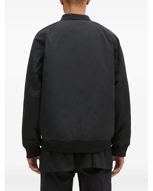 Adidas Black Zip-Up Bomber Jacket for men