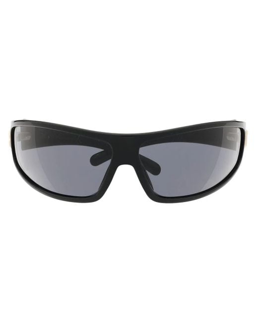 Chiara Ferragni Black Tinted Rectangle-Frame Sunglasses