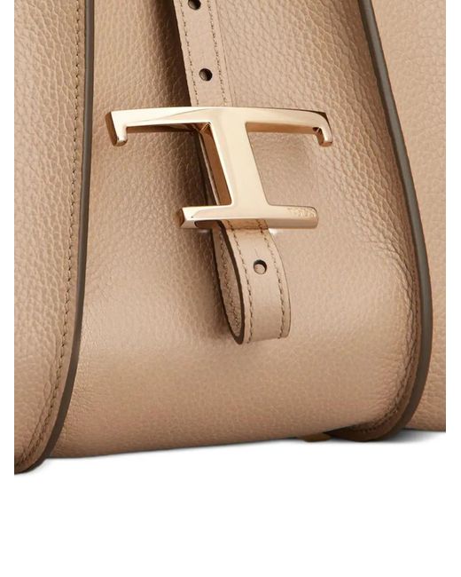 Tod's Natural Mini T Timeless Tote Bag