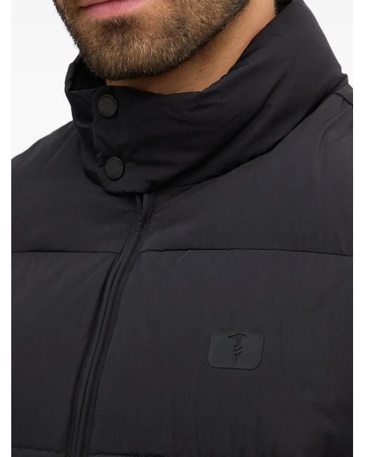 Trussardi Black Zip Padded Jacket for men